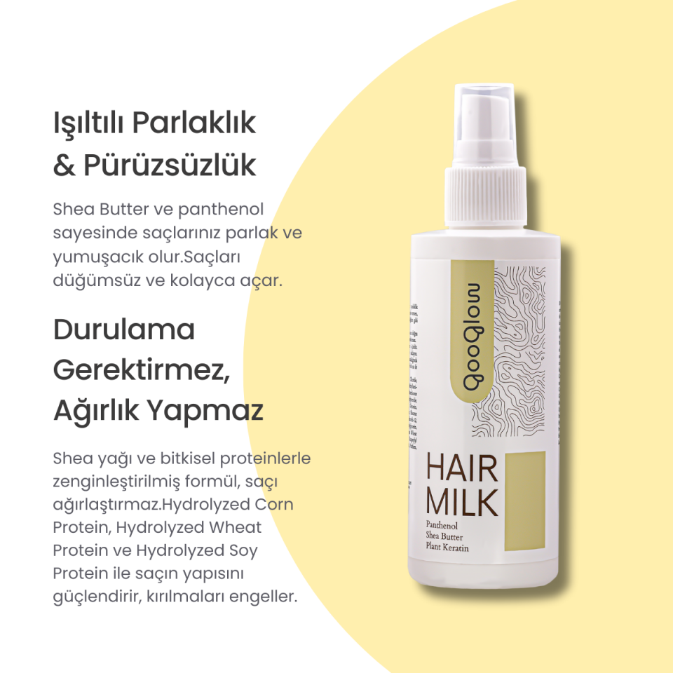 Hair Milk / Taramayı Zorlaştıran, Düğümlü ve Karışık Saçlar İçin Saç Sütü