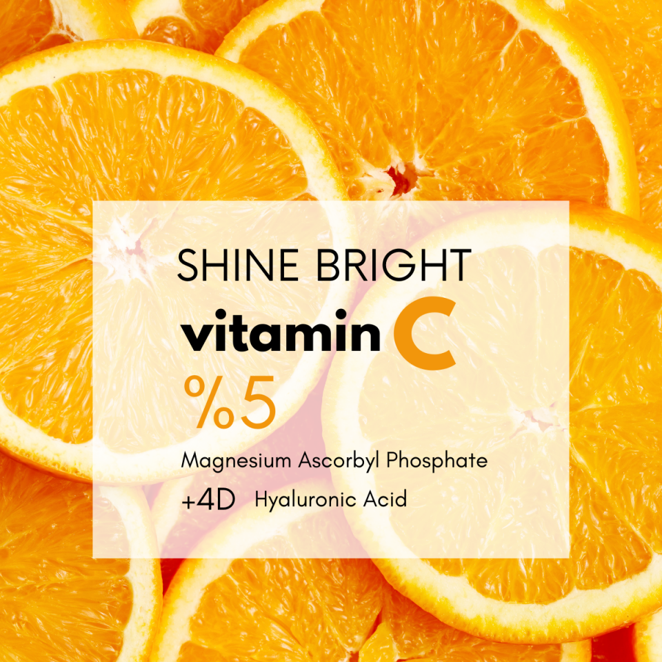 Shine Bright Vitamin C Serum / Vitamin C Serum (%5 Magnesium Ascorbyl Phosphate)